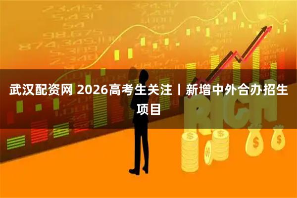 武汉配资网 2026高考生关注丨新增中外合办招生项目